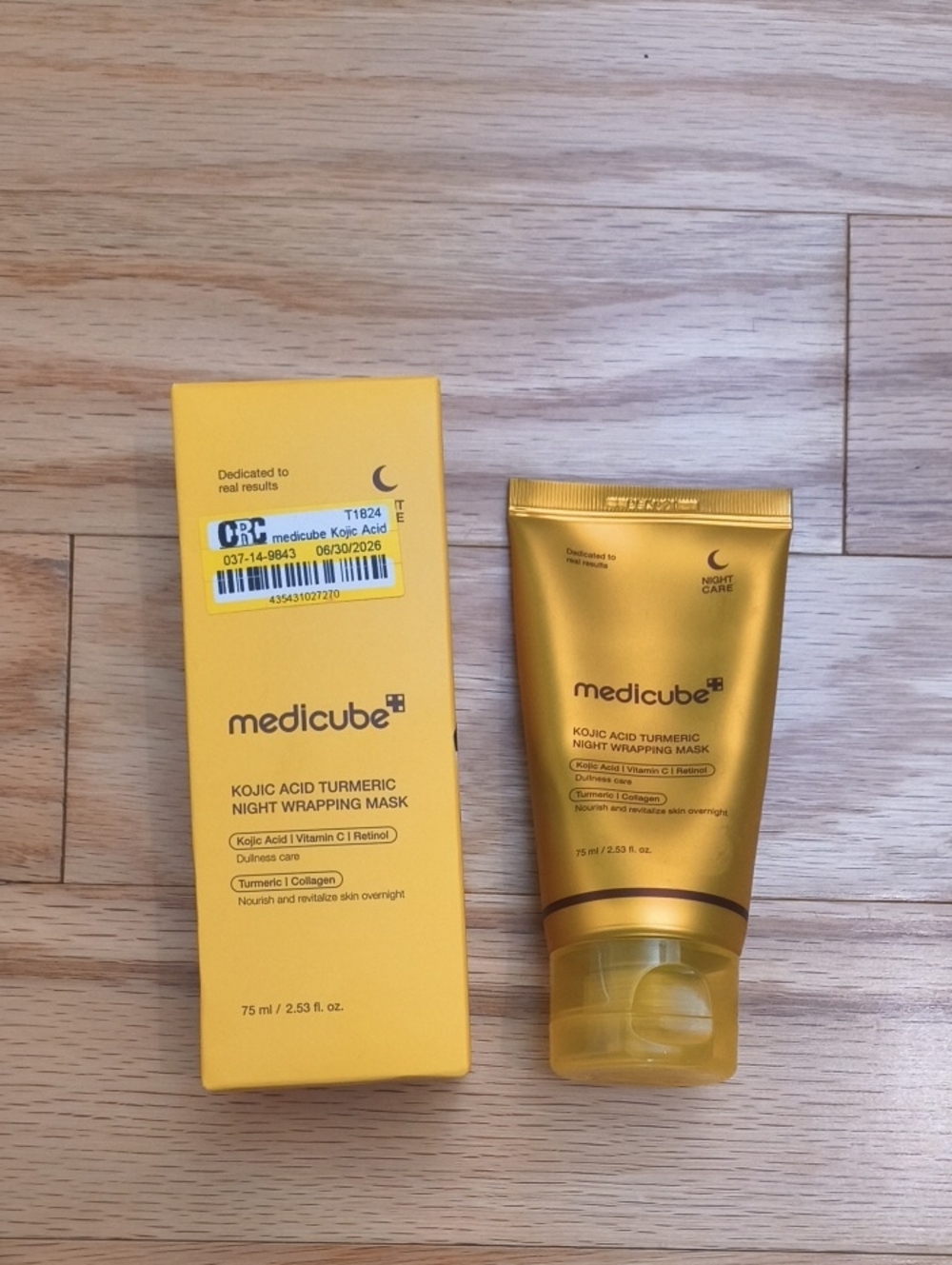 Kojic Acid Turmeric Night Wrapping Mask 2.53oz NWT
